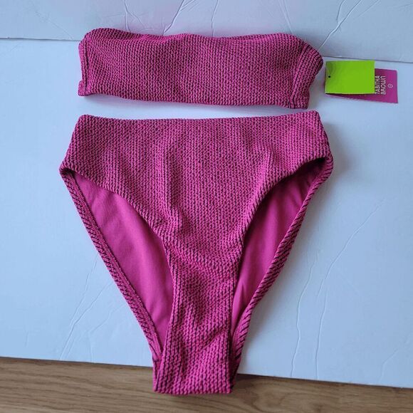 Tabitha Brown pink 2 pc adjustable straps swimming set size S - Picture 2 of 7